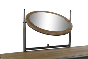 Tocador de diseño Loft Home Decor Abeto Metal (130 x 44 x 136 cm) 