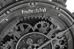 THE IRON CLOCK. Large Industrial Loft Iron Wall Clock (117X9.5X117) 