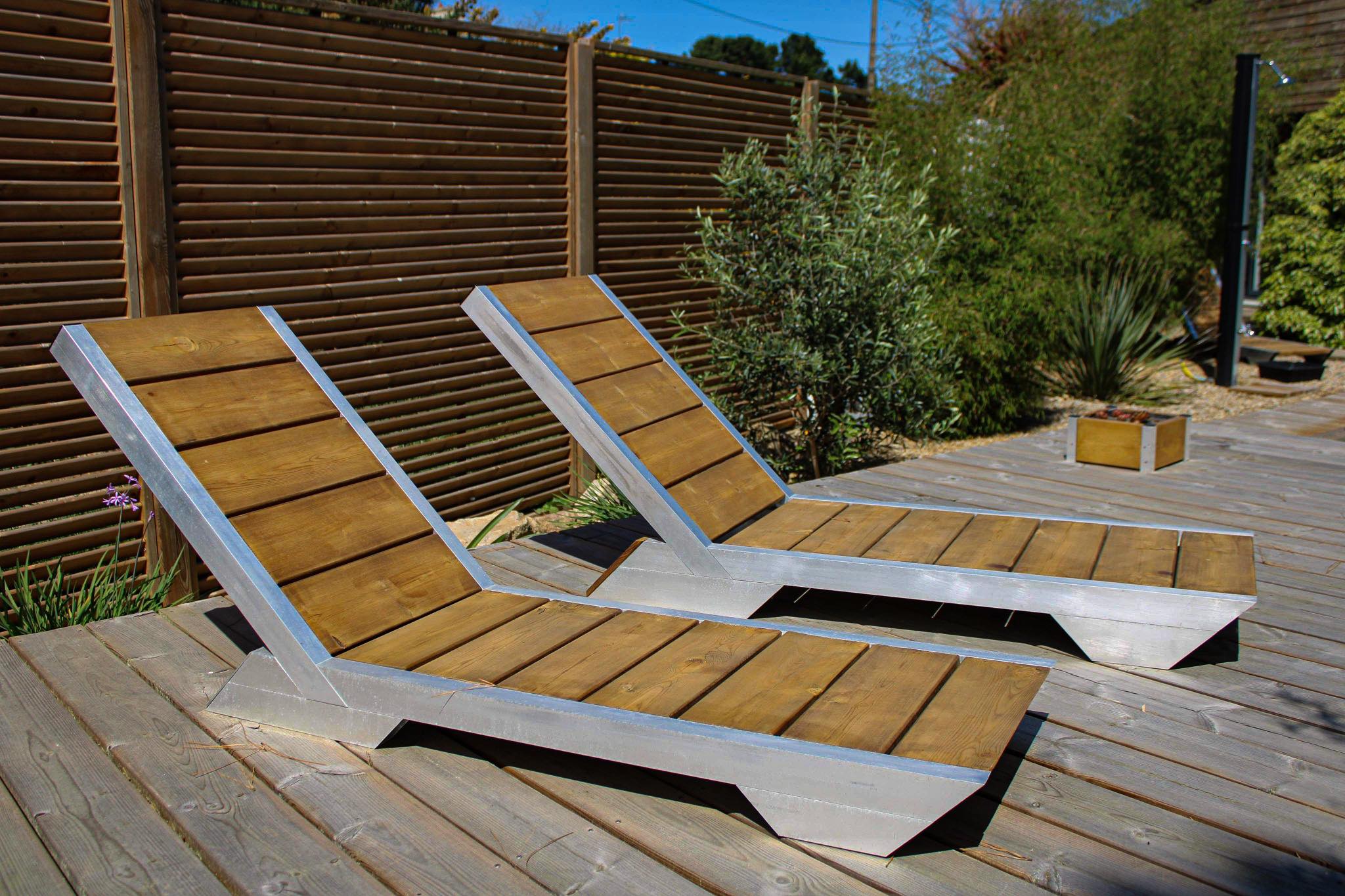 Transats et Chaises Longues de Jardin sur mesure