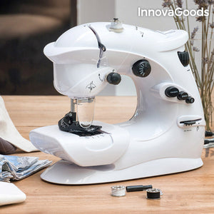Mini Machine à Coudre Blanche Sewinne ING - Votre Solution Pratique pour les Réparations et les Ourlets