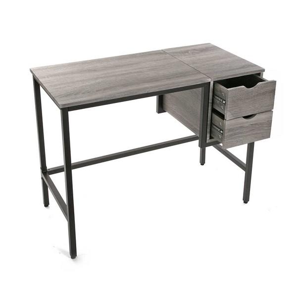 Industrial style and wood desk
