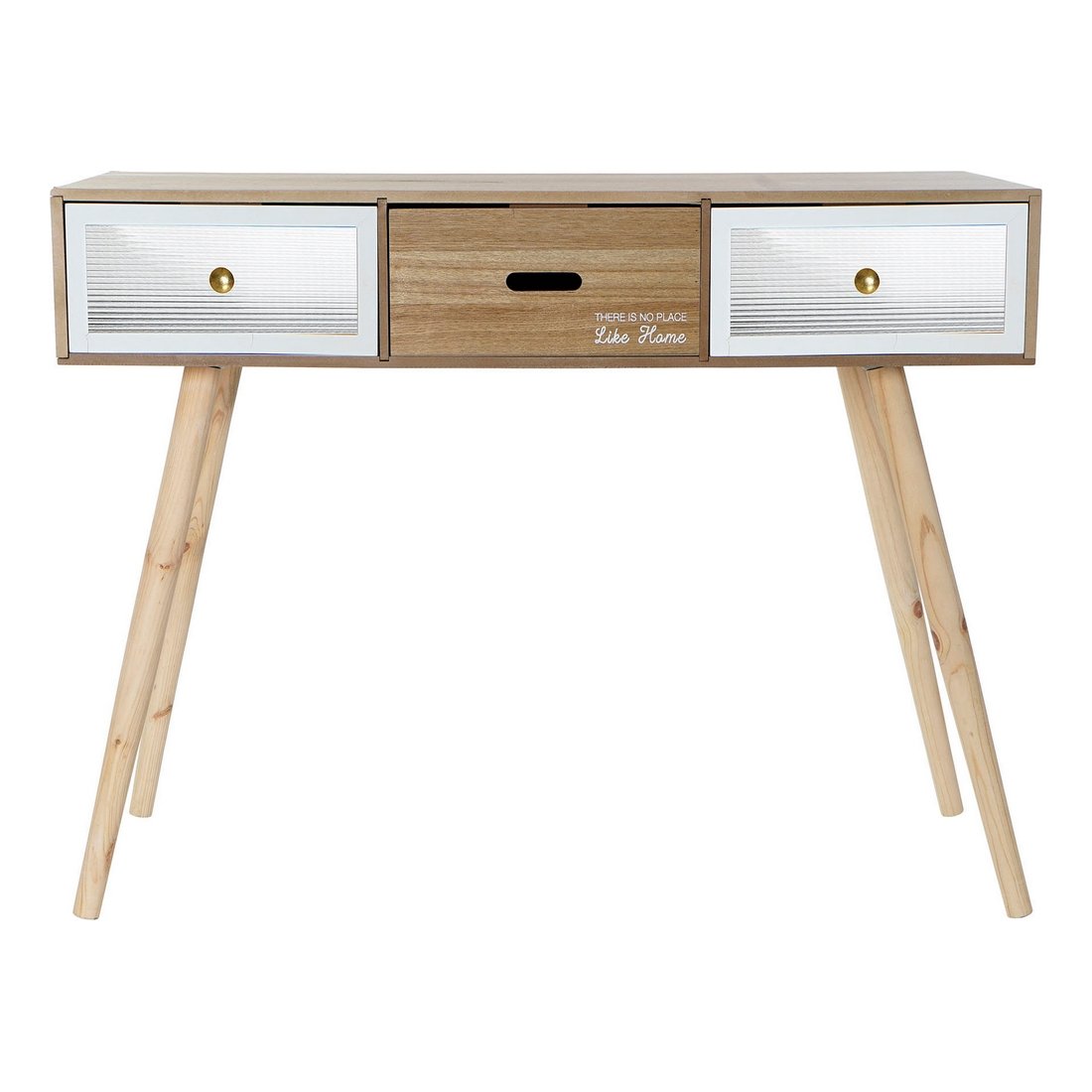 Scandinavian Wood and White Desk - Design and Ergonomics