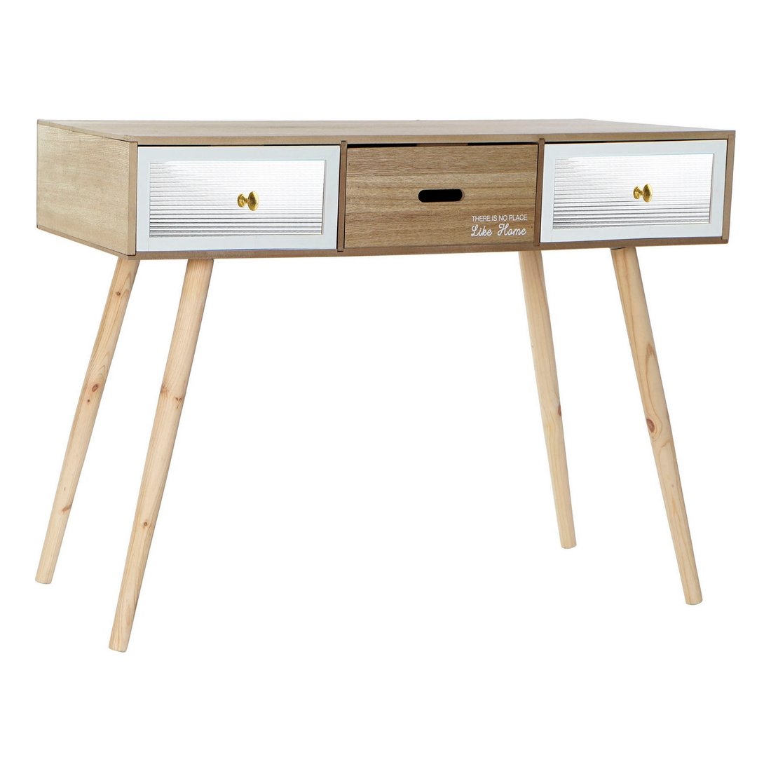 Scandinavian Wood and White Desk - Design and Ergonomics