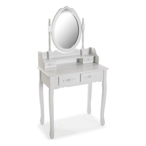 White wooden princess dressing table 