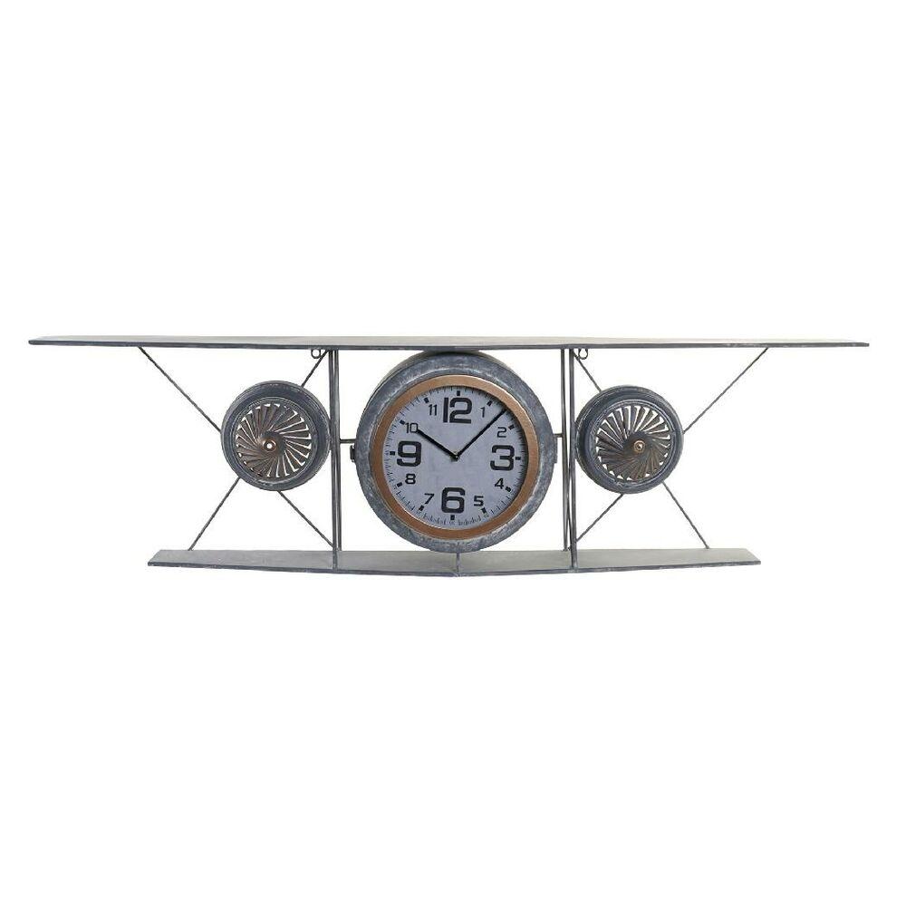 Horloge murale Avion en métal