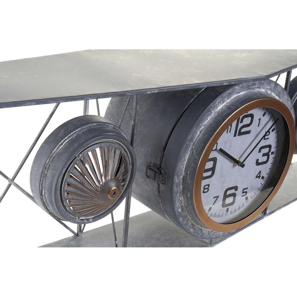 Airplane metal wall clock