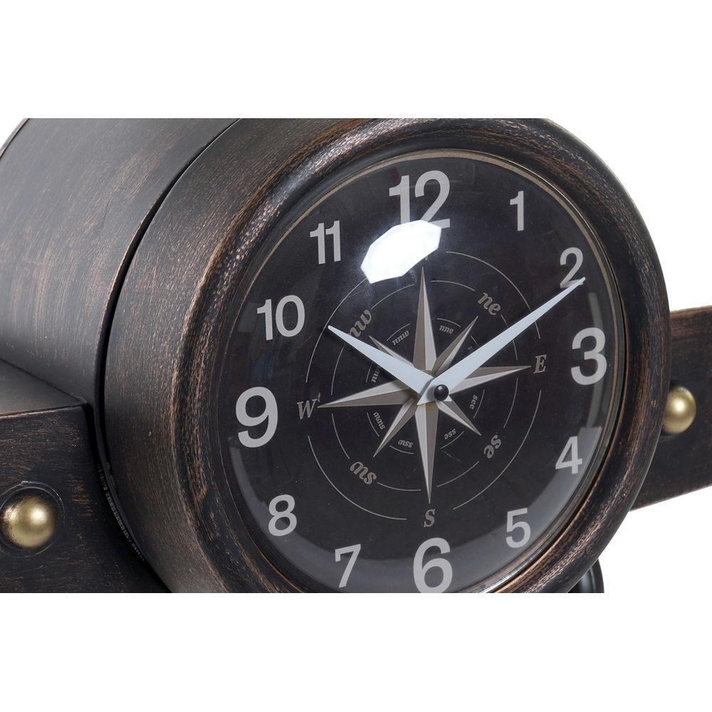 Aviation time. Vintage airplane wall clock