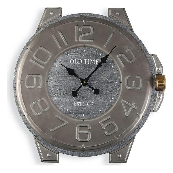 Reloj de pared O'clock Design Versa de metal gris