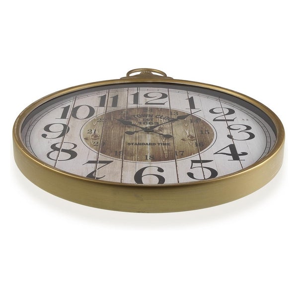 reloj de pared vintage dorado