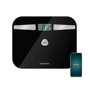 Balance Numérique de Salle de Bain Cecotec EcoPower 10200 Smart Healthy LCD Bluetooth 180 kg Noir Eco-friendly