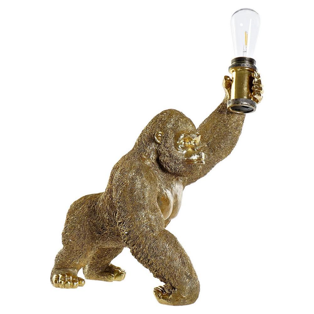 Lámpara de escritorio gorila dorado