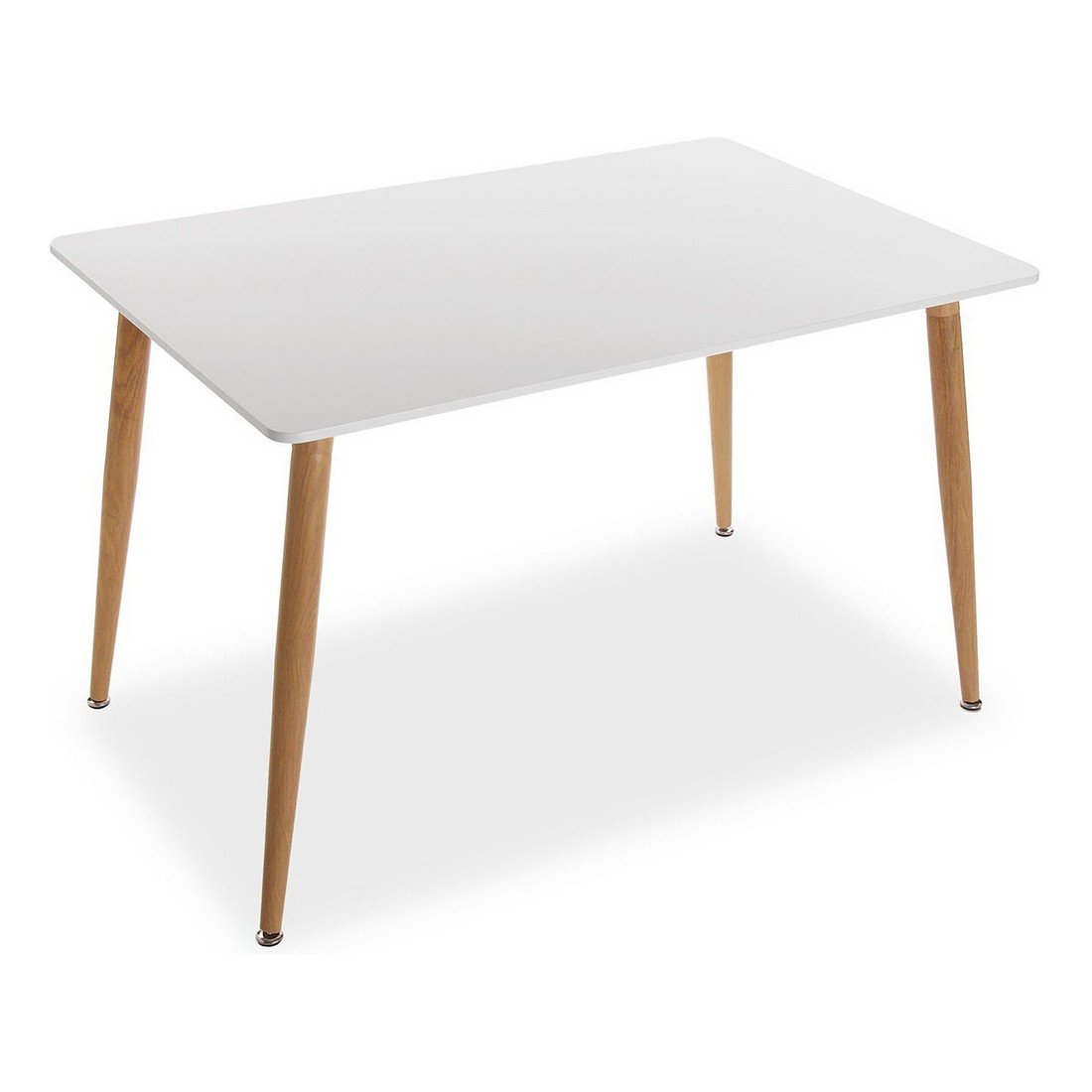 Anika White and Wood Scandinavian Table